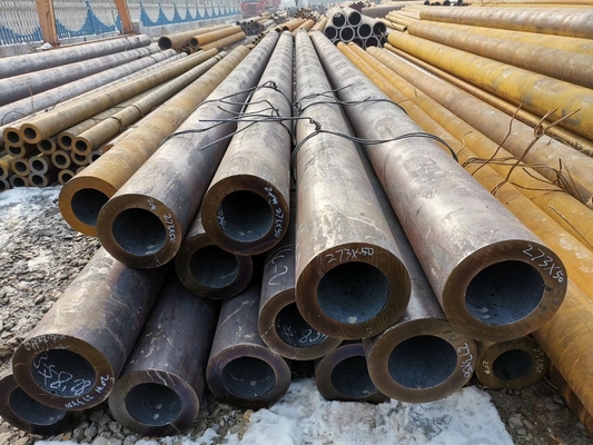 0.5mm 0.6mm Tabung Baja Karbon Mulus 0.7mm 0.8mm Hitam ASTM Hot Rolled