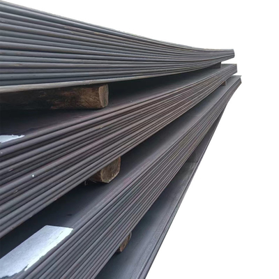 Pelat Baja Pembuatan Kapal Gulungan Panas 6mm 8mm 9mm 12mm Permukaan Hitam