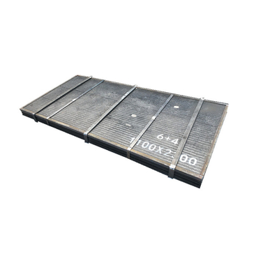 Bin Liner Alloyed Pelat Baja Komposit Anti Aus Chromium Carbide Wear Hardfacing