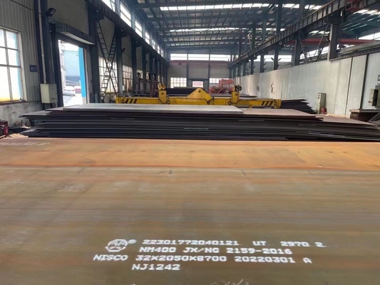 NM400 NM500 Pelat Lembaran Karbon Baja Ketahanan Aus Untuk Mesin Pertambangan 150mm